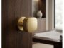 Pomolo Fisso Roger d.55x55h Rosetta d.51x5h TS-SuperOro Satinato  Olivari - immagine 2